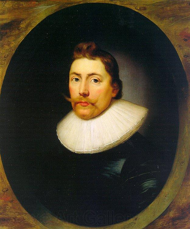 Cornelius Johnson Portrait of a Gentleman  222 Norge oil painting art